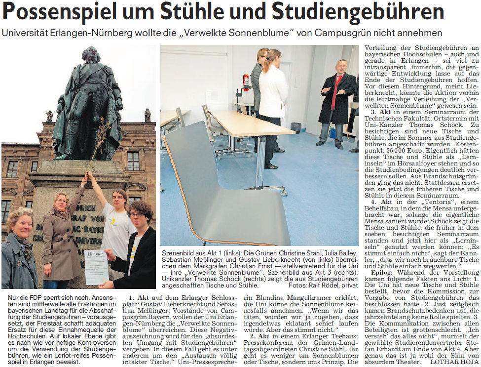 Nürnberger Nachrichten vom 27.10.2012