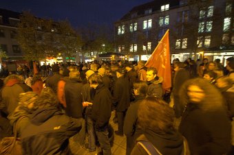 Kundgebung am Hugenottenplatz